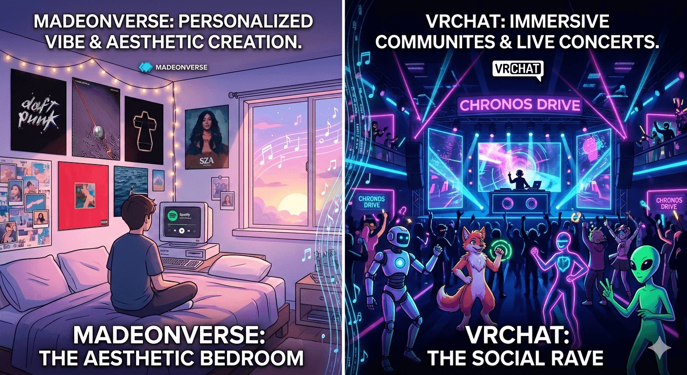 Join VRChat and explore endless virtual worlds with people from around the globe.