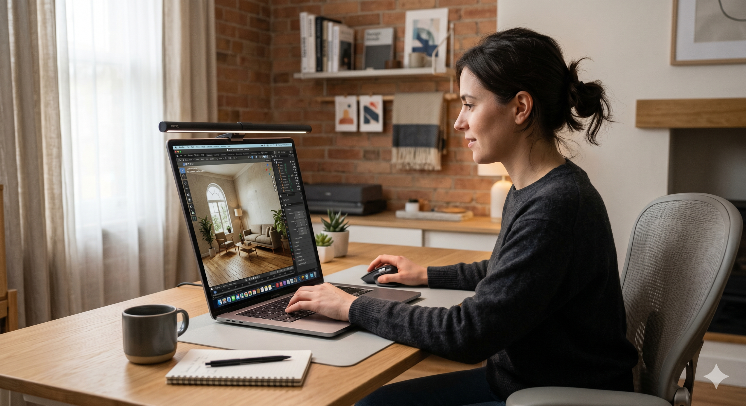 A simple example of building a virtual room using modern digital tools.